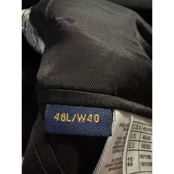 Brooks Brothers 1818 Regent Blazer 46L  Jacket Two Button USA Made *Holes* - Picture 6 of 15